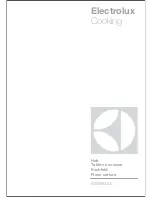 Preview for 1 page of Electrolux EGWP9353 Manual