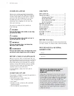 Preview for 2 page of Electrolux EHC644BB User Manual