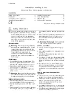 Preview for 2 page of Electrolux EHD60010P User Manual