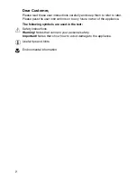 Preview for 2 page of Electrolux EHD6671P Installation And Operating Instructions Manual