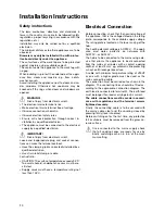 Preview for 20 page of Electrolux EHD6676 Installation And Operating Instructions Manual