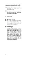 Preview for 18 page of Electrolux EHD6685P Installation And Operating Instructions Manual