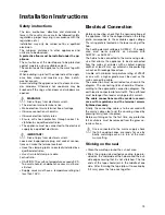 Preview for 19 page of Electrolux EHD6685P Installation And Operating Instructions Manual