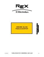 Preview for 1 page of Electrolux EHE3343X Instructions For Installation And Use Manual