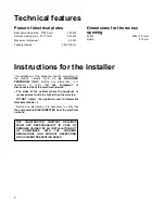 Preview for 7 page of Electrolux EHE3343X Instructions For Installation And Use Manual