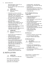 Preview for 6 page of Electrolux EHF6240XOK User Manual