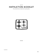 Preview for 1 page of Electrolux EHG 678 Instruction Booklet