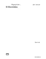 Preview for 1 page of Electrolux EHG30830 User Manual