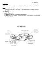 Preview for 4 page of Electrolux EHG9360BS User Manual