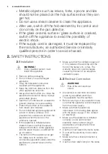 Preview for 4 page of Electrolux EHH6340F9K User Manual