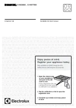 Preview for 1 page of Electrolux EHI3251BE Installation & User Manual