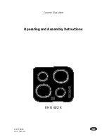 Preview for 1 page of Electrolux EHO 602 K Operating And Assembly Instructions Manual