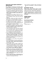 Preview for 22 page of Electrolux EHP 6640 P Installation And Operating Instructions Manual