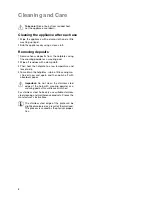 Preview for 8 page of Electrolux EHS 6641 P Installation And Operating Instructions Manual