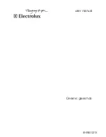 Preview for 1 page of Electrolux EHS60021X User Manual