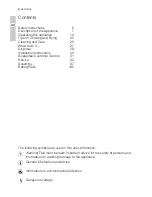 Preview for 4 page of Electrolux EHS60160P User Manual