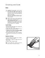 Preview for 15 page of Electrolux EHS6610K Installation And Operating Instructions Manual