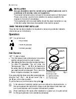 Preview for 8 page of Electrolux EHT 60418 Operating Instructions Manual