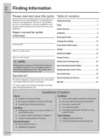 Preview for 2 page of Electrolux EI2 Use & Care Manual