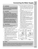 Preview for 13 page of Electrolux EI2 Use & Care Manual