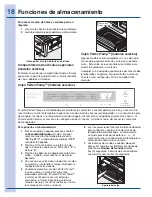 Предварительный просмотр 18 страницы Electrolux EI23BC30KB (Spanish) Guia De Uso Y Cuidado