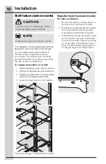 Preview for 10 page of Electrolux EI23BC37SS4 Use And Care Manual