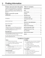 Preview for 2 page of Electrolux EI23BC56IW - 22.6 cu. Ft Use And Care Manual