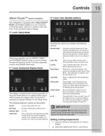 Preview for 15 page of Electrolux EI23CS35KB0 Use & Care Manual