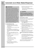 Preview for 28 page of Electrolux EI23CS35KB0 Use & Care Manual