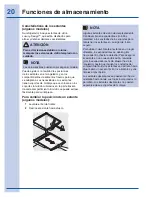 Preview for 20 page of Electrolux EI23CS35KS (Spanish) Guía De Uso Y Cuidado