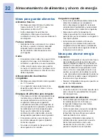 Preview for 32 page of Electrolux EI23CS35KS (Spanish) Guía De Uso Y Cuidado