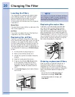 Preview for 20 page of Electrolux EI23CS55GB - 22.5 cu. Ft Use And Care Manual