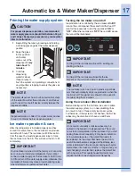 Предварительный просмотр 17 страницы Electrolux EI23CS55GS1 Use & Care Manual