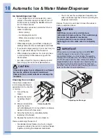 Предварительный просмотр 18 страницы Electrolux EI23CS55GS1 Use & Care Manual