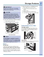 Предварительный просмотр 21 страницы Electrolux EI23CS55GS1 Use & Care Manual