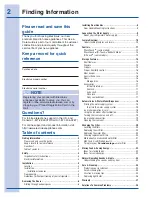 Preview for 2 page of Electrolux EI23SS55 Use And Care Manual