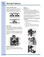 Preview for 16 page of Electrolux EI23SS55 Use And Care Manual