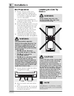 Предварительный просмотр 6 страницы Electrolux EI24BC10QS Use And Care Manual