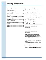 Preview for 2 page of Electrolux EI24CD35RS Use And Care Manual