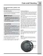 Предварительный просмотр 11 страницы Electrolux EI24GC15KS Use And Care Manual