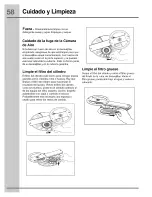 Предварительный просмотр 58 страницы Electrolux ei24id50qs0b Use And Care Manual