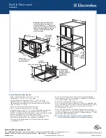 Предварительный просмотр 2 страницы Electrolux EI24MO45I B Product Specifications