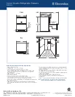 Предварительный просмотр 2 страницы Electrolux EI24RD65HS - 6.0 cu. Ft. Double Drawer Refrigerator Specifications