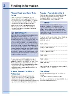 Preview for 2 page of Electrolux EI24RD65KS Use And Care Manual