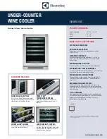 Preview for 1 page of Electrolux EI24WL10QS Dimension Manual