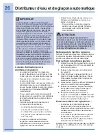 Preview for 26 page of Electrolux EI26SS30JS (French) Guide D'Utilisation Et D'Entretien