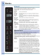 Предварительный просмотр 14 страницы Electrolux EI27BS16J S (Spanish) Guia De Uso Y Cuidado