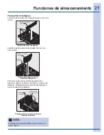 Предварительный просмотр 21 страницы Electrolux EI27BS16J S (Spanish) Guia De Uso Y Cuidado