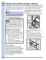 Предварительный просмотр 24 страницы Electrolux EI27BS16J S (Spanish) Guia De Uso Y Cuidado