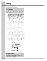 Preview for 4 page of Electrolux EI27BS16JB0 Use & Care Manual